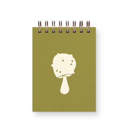 Green Mushroom Mini Jotter Notebook