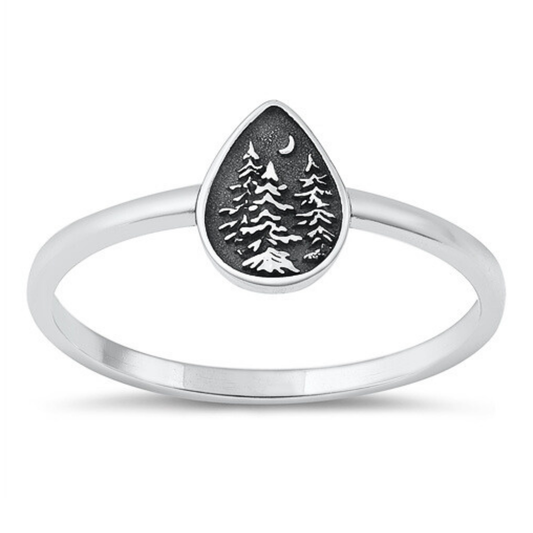 Trees and Moon Ring
