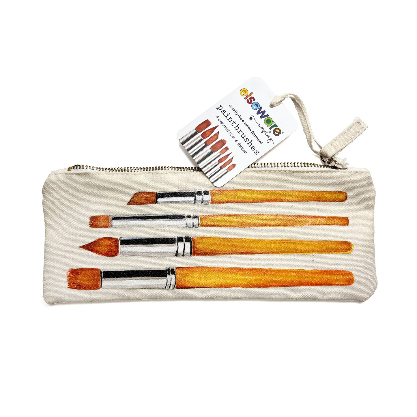 Paintbrush Set - Nylon Filament in Canvas Bag