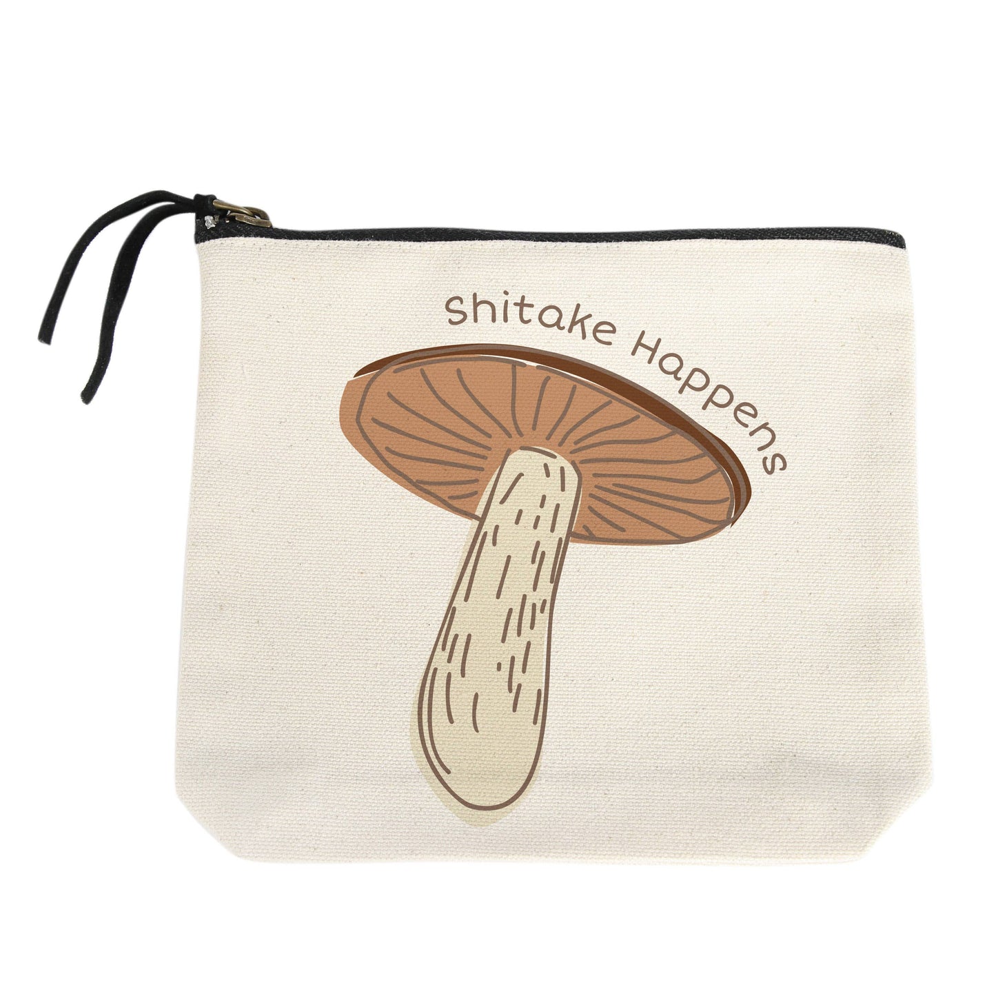 Shitake Happens Small Canvas Pouch