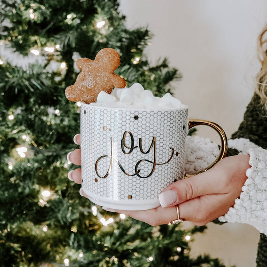 Joy Gold Tile Mug