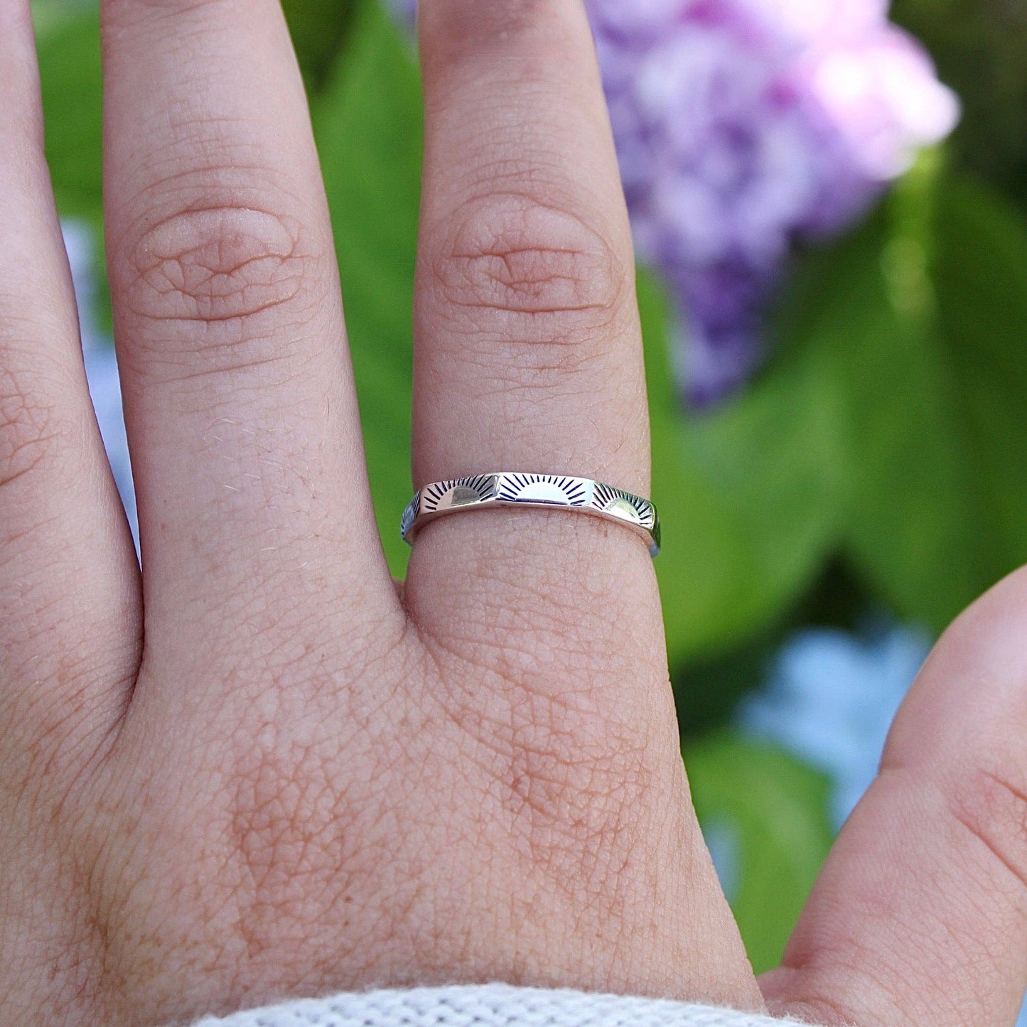 Sunset with Angles Ring