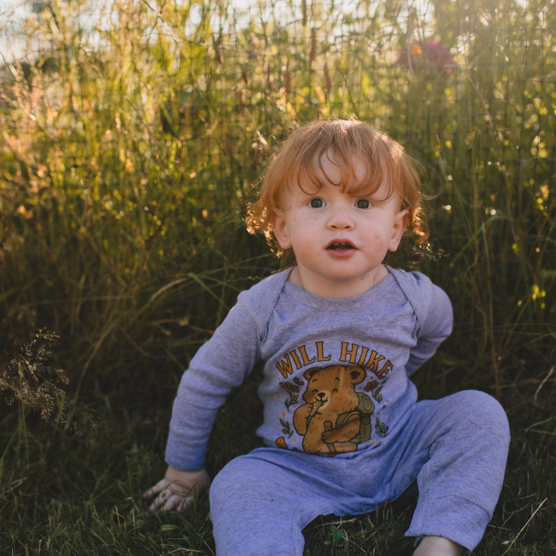 Will Hike for Snacks Infant One Piece