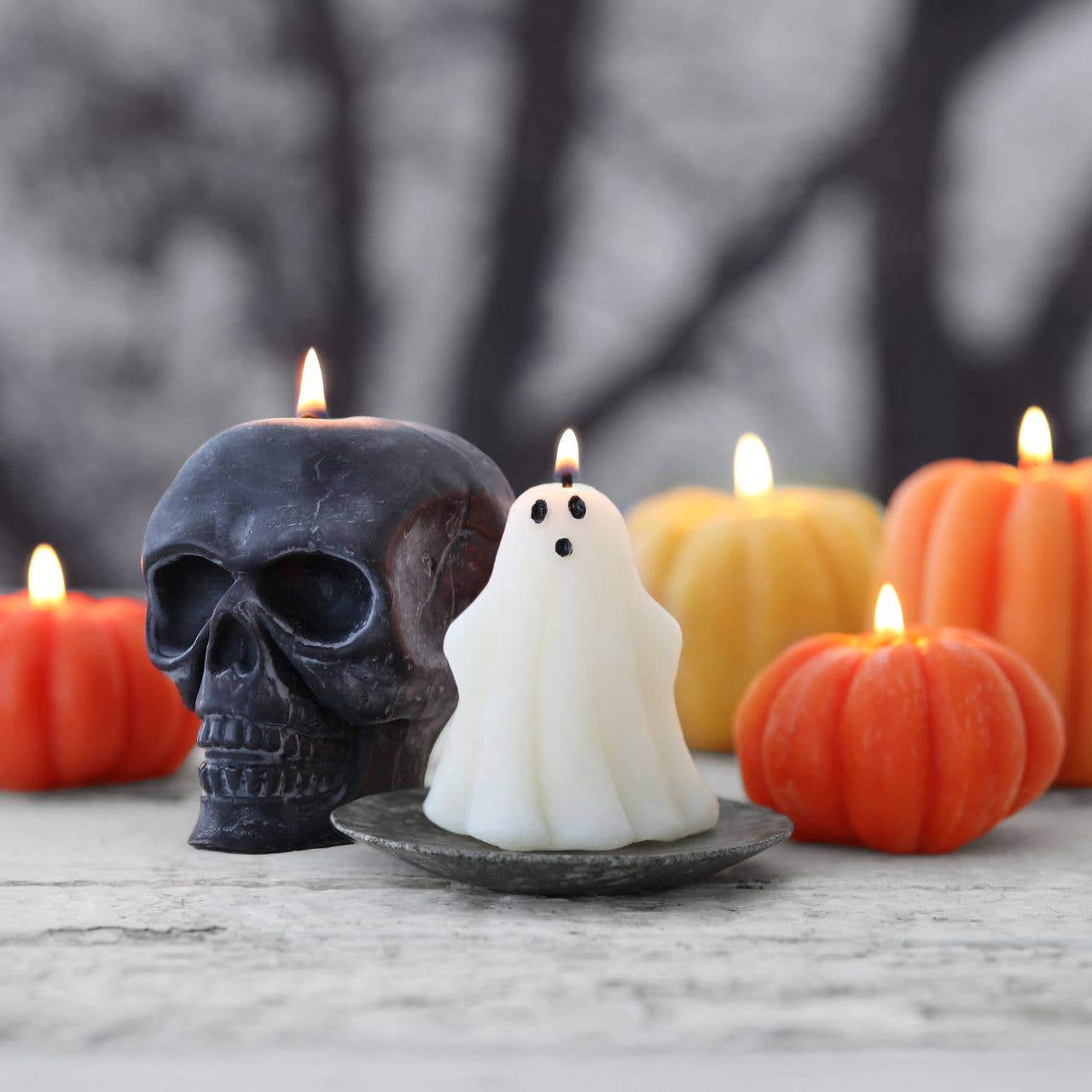 Ghost Beeswax Candle
