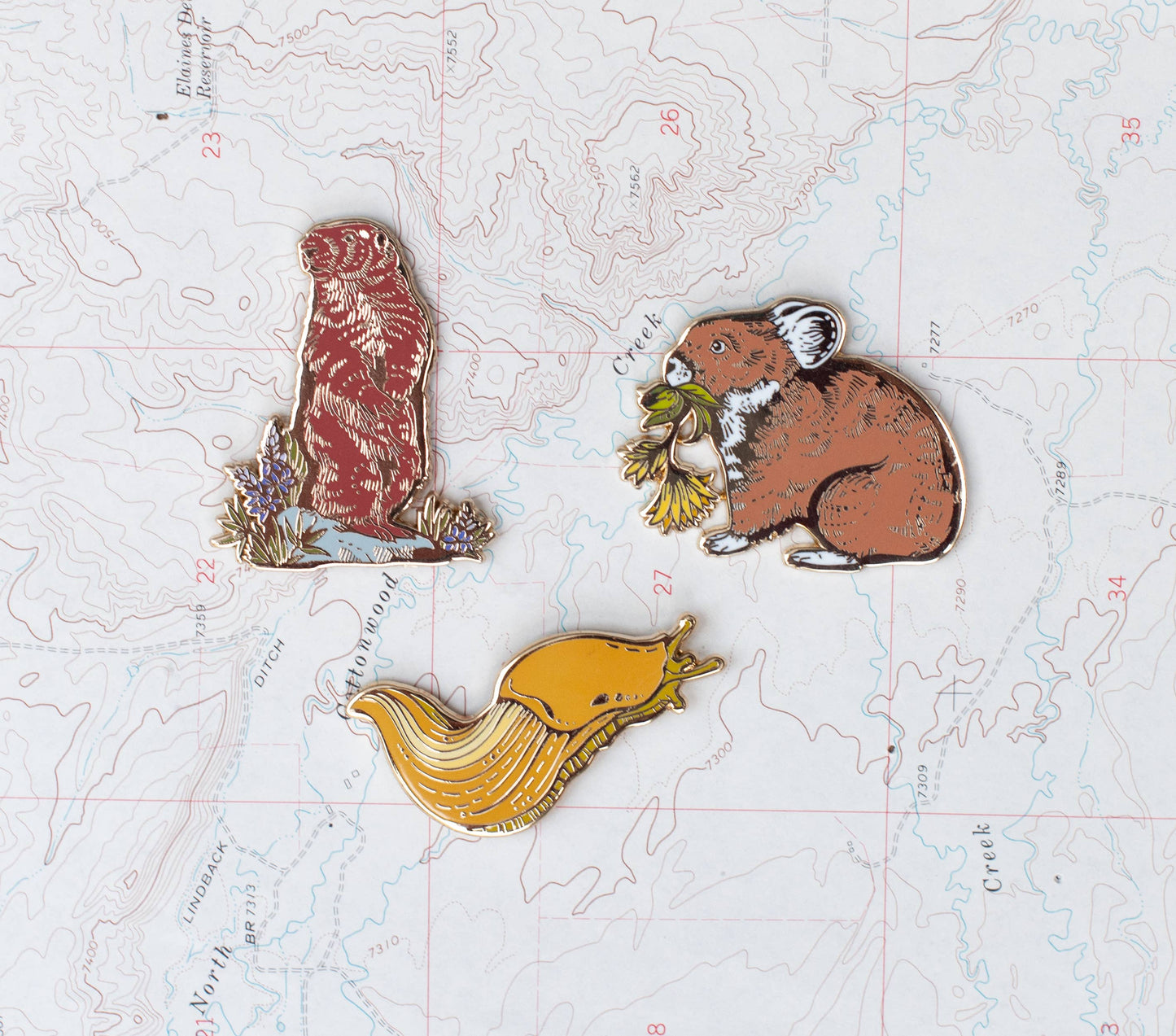 Marmot Enamel Pin