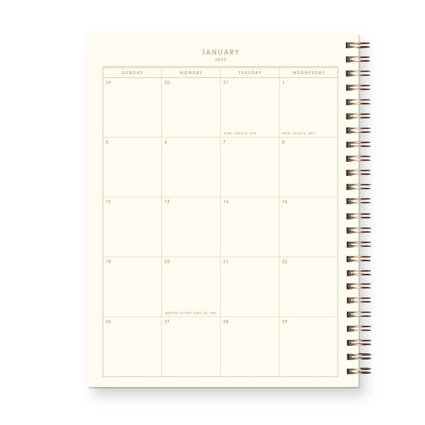 2025 Framed Floral Dated Weekly Planner