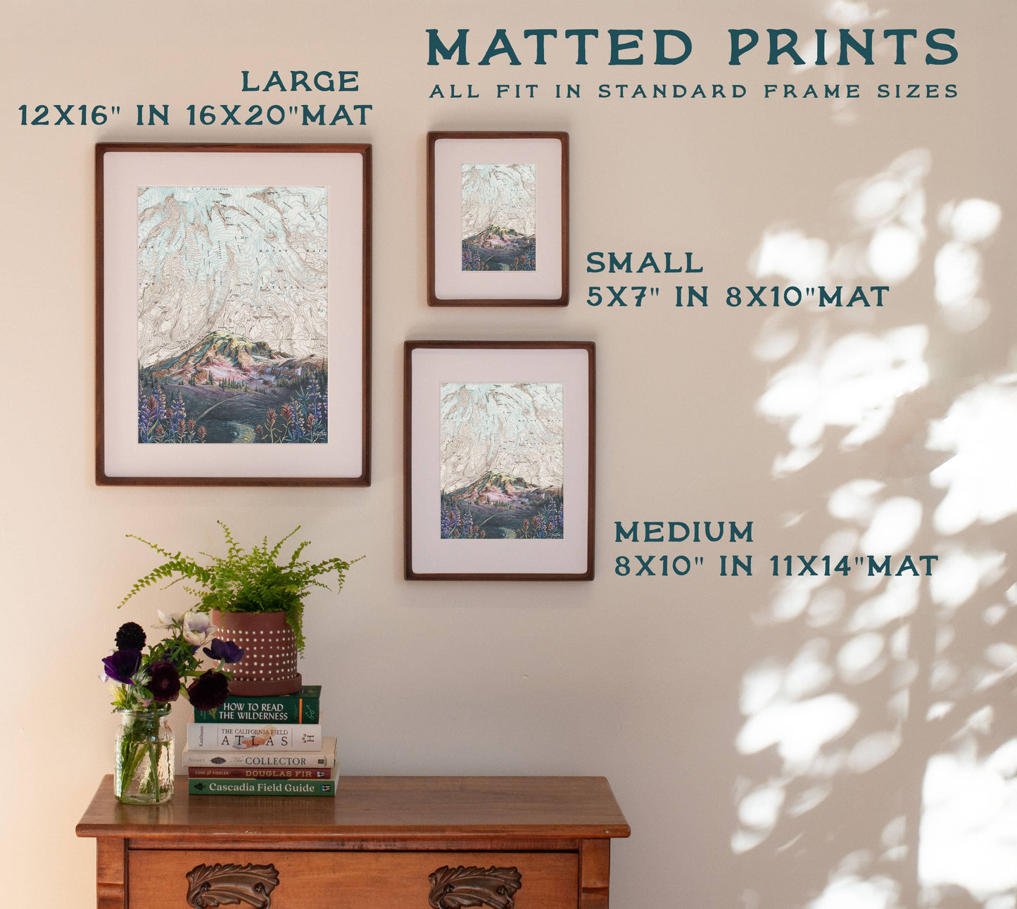 Mount Rainier Skyline Trail Fine Art Matted Print