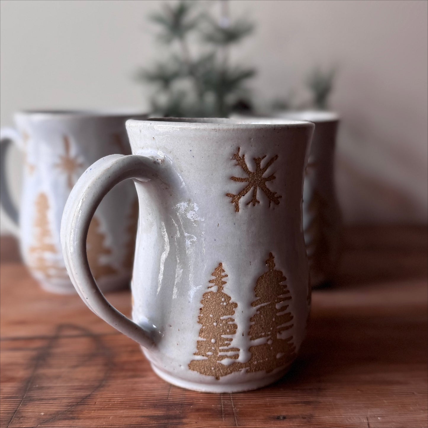 Snowing on the Trees Mug