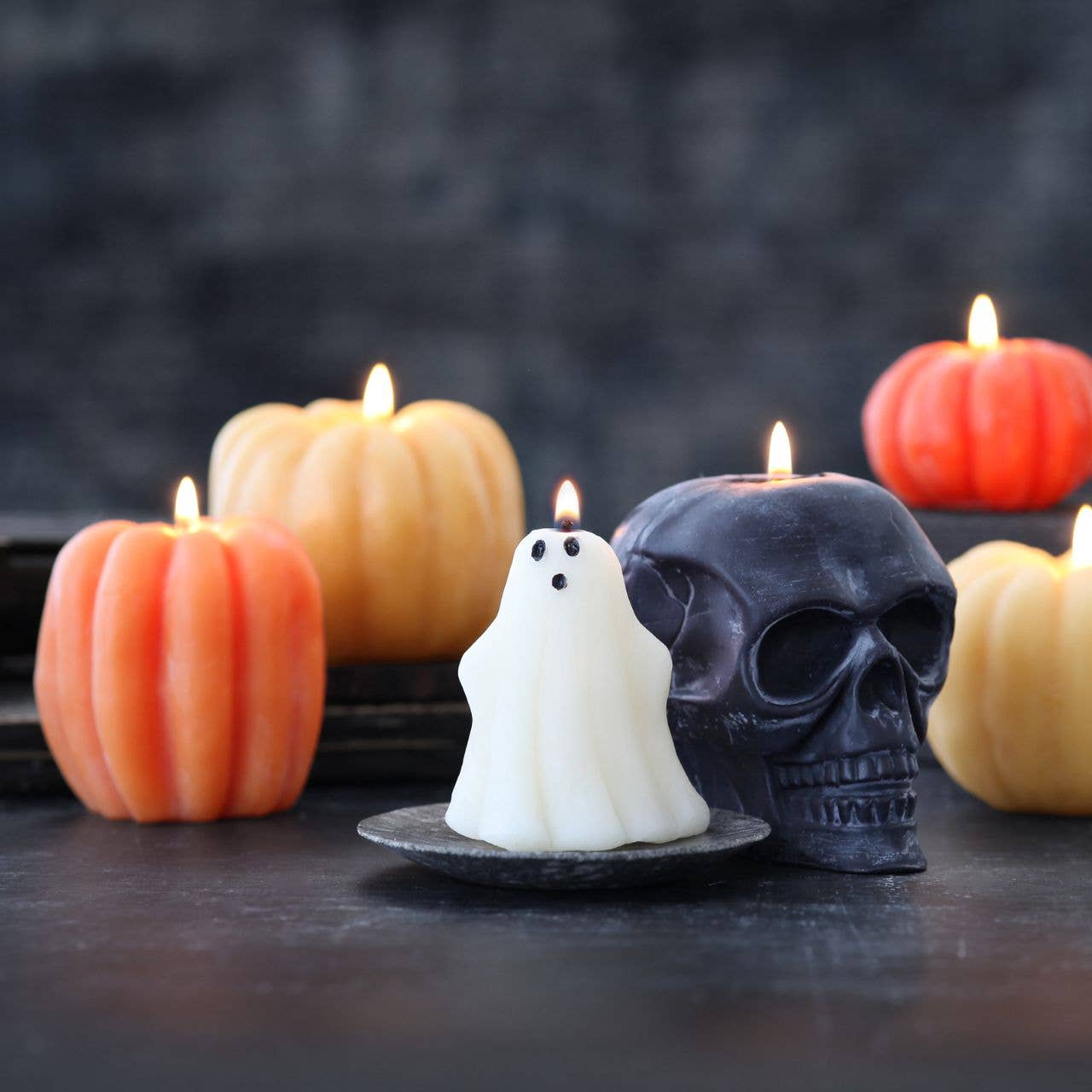 Ghost Beeswax Candle