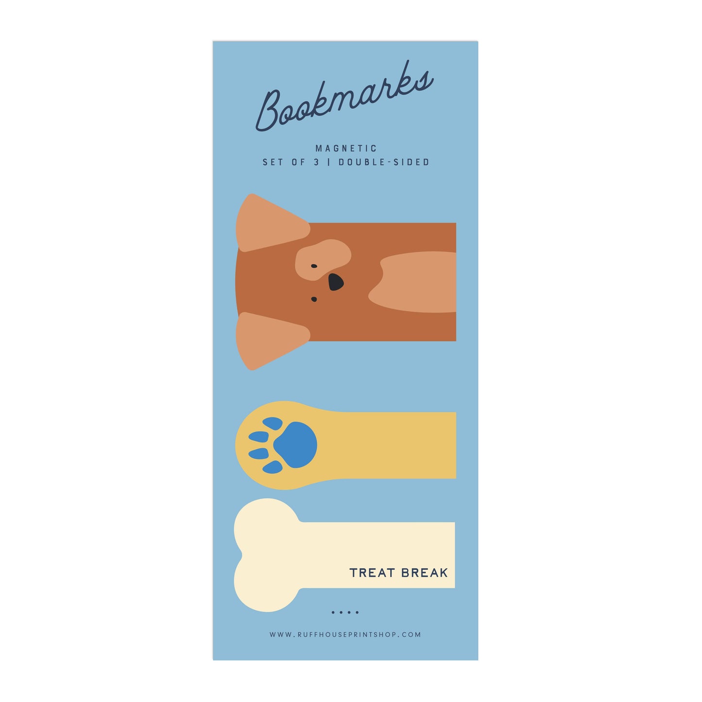 Dog Magnetic Bookmark Set