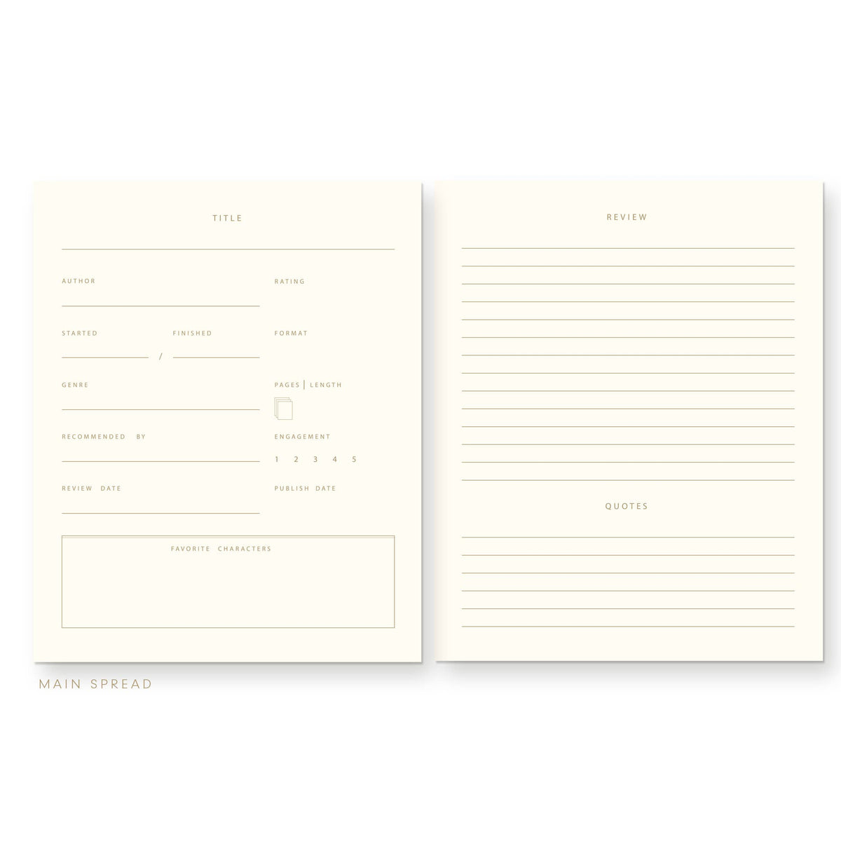 Books are Better Moon Book Log Reading Journal