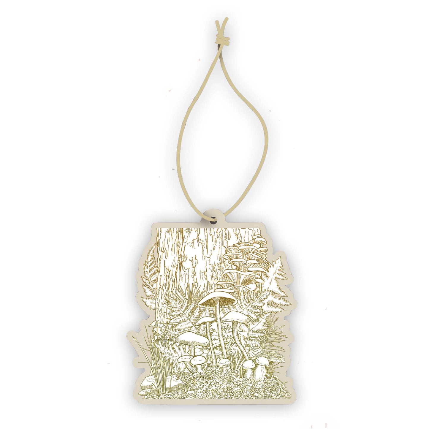 Forest Mushroom Car Air Freshener - Cedar scent