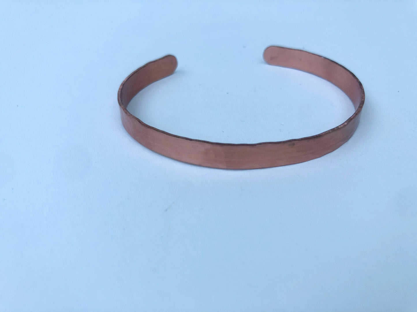 Skinny Copper Hammered Cuff