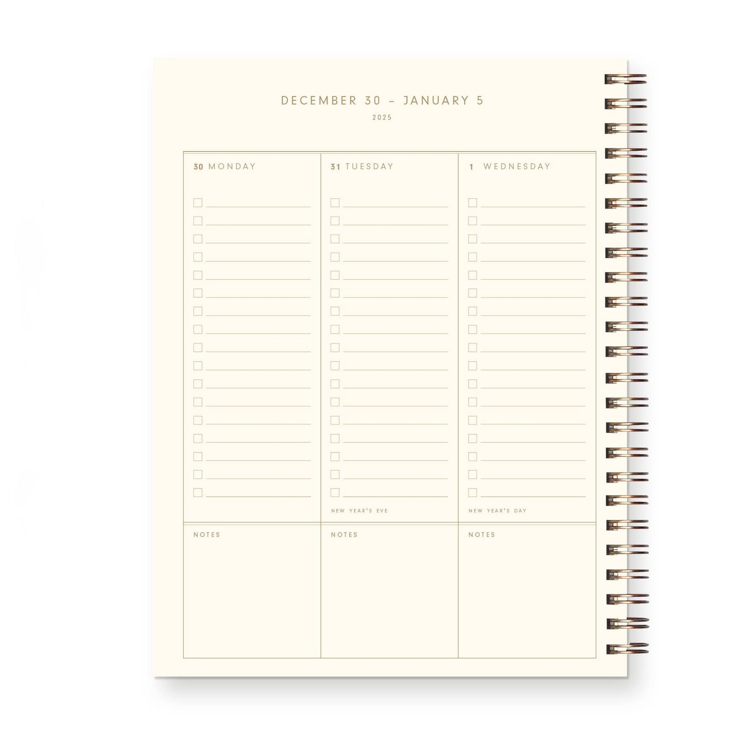 2025 Framed Floral Dated Weekly Planner