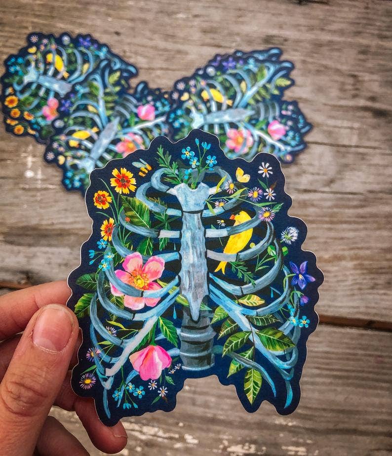Rib Cage - Matte Sticker