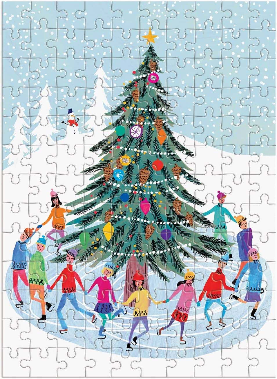 Tree Skaters 130 Piece Puzzle Ornament