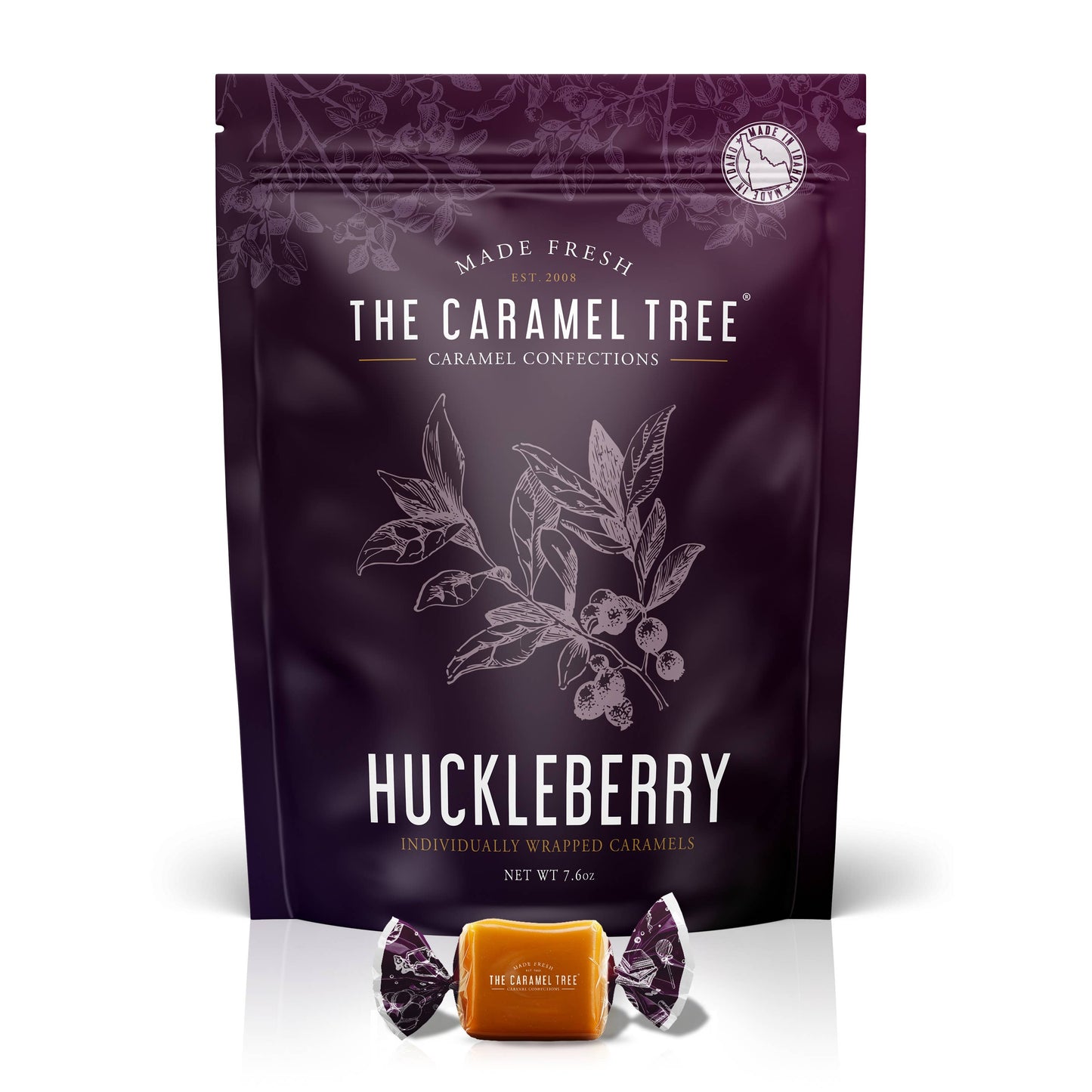 Huckleberry Caramel Pouch 7.6 oz