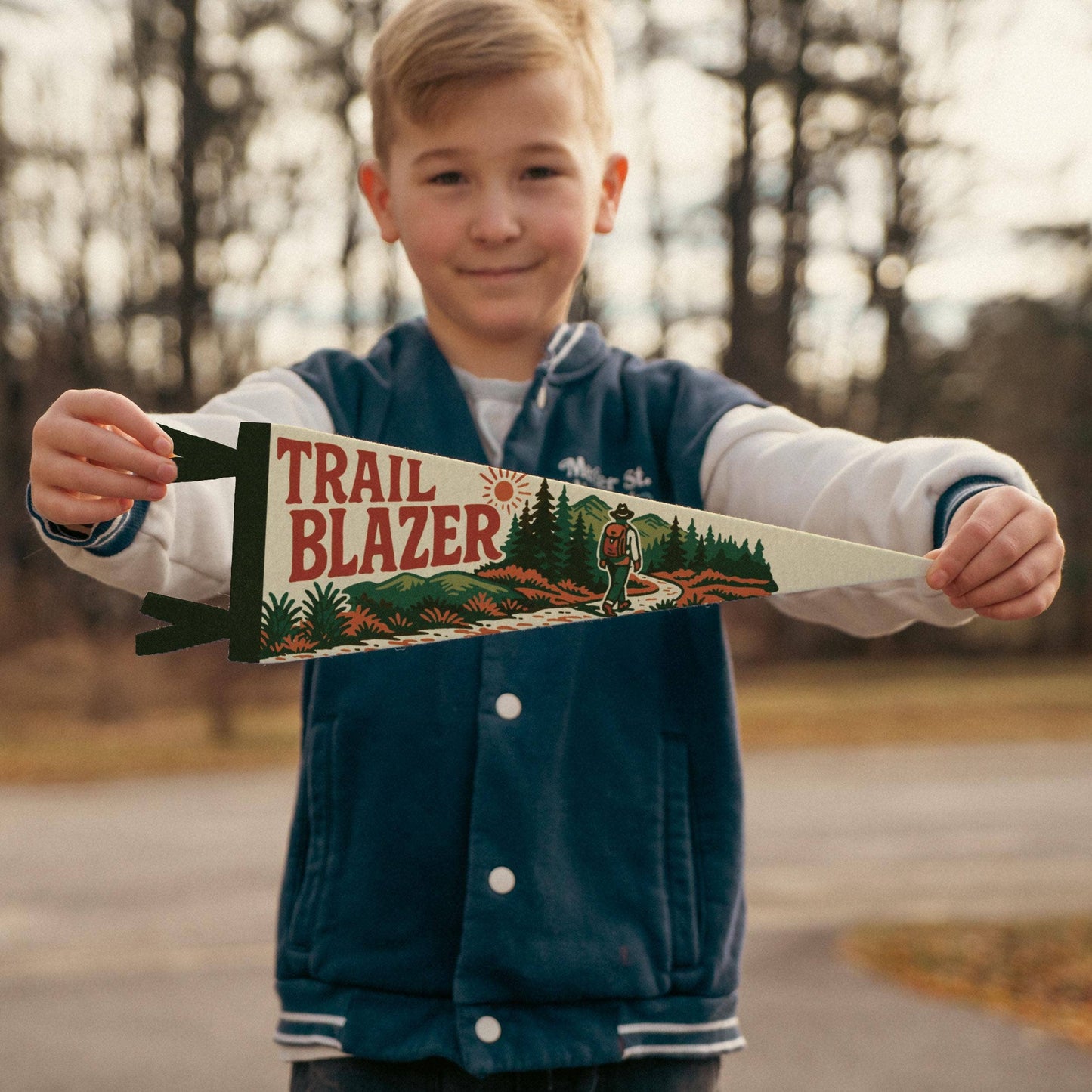 Trail Blazer Felt Pennant