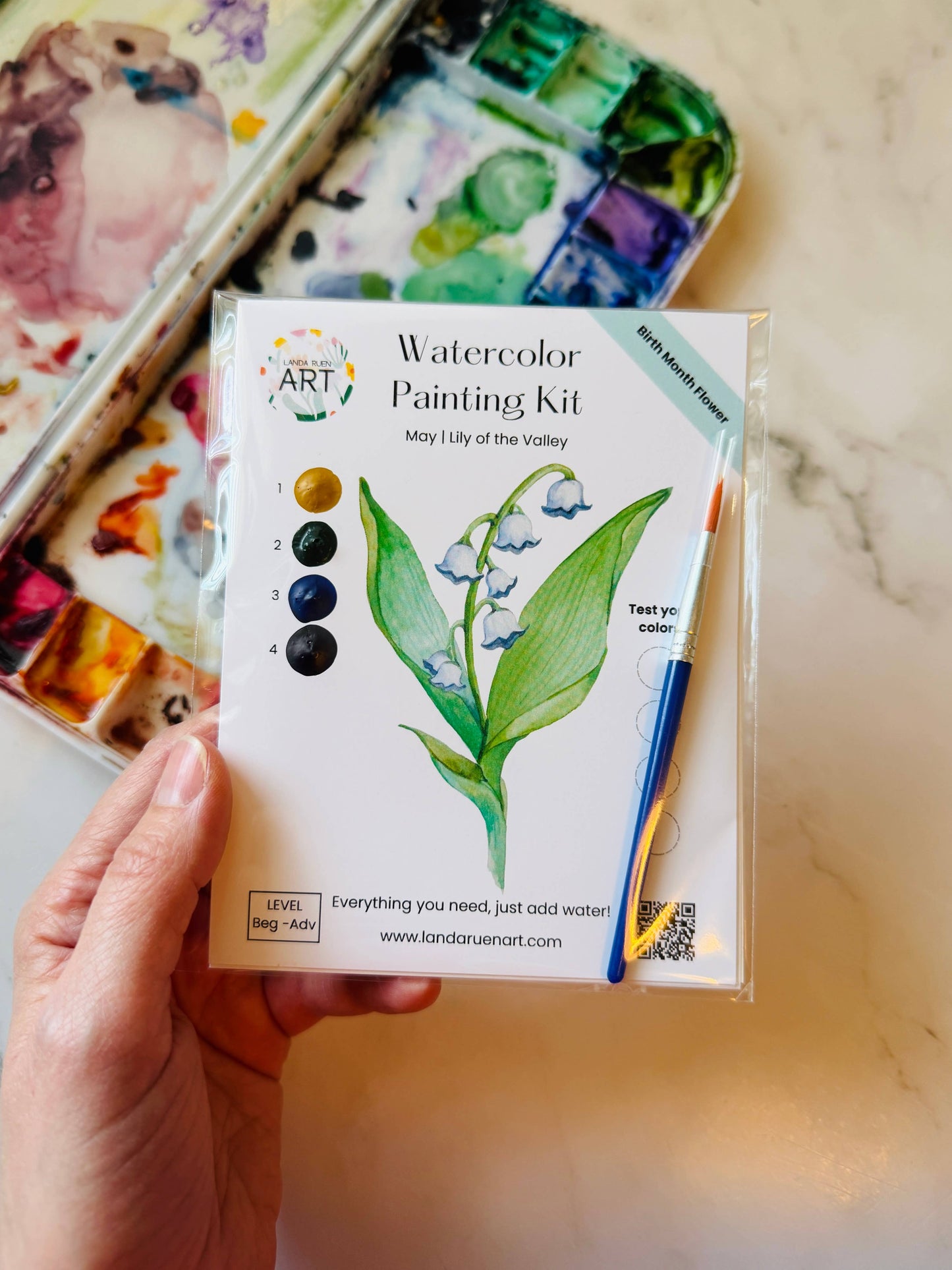 Lily of the Valley Watercolor Kit