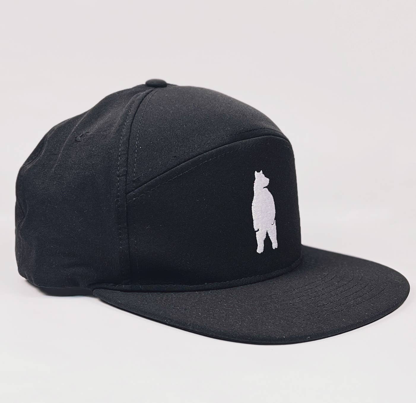 Hey Bear! Poly Camp Hat- Black