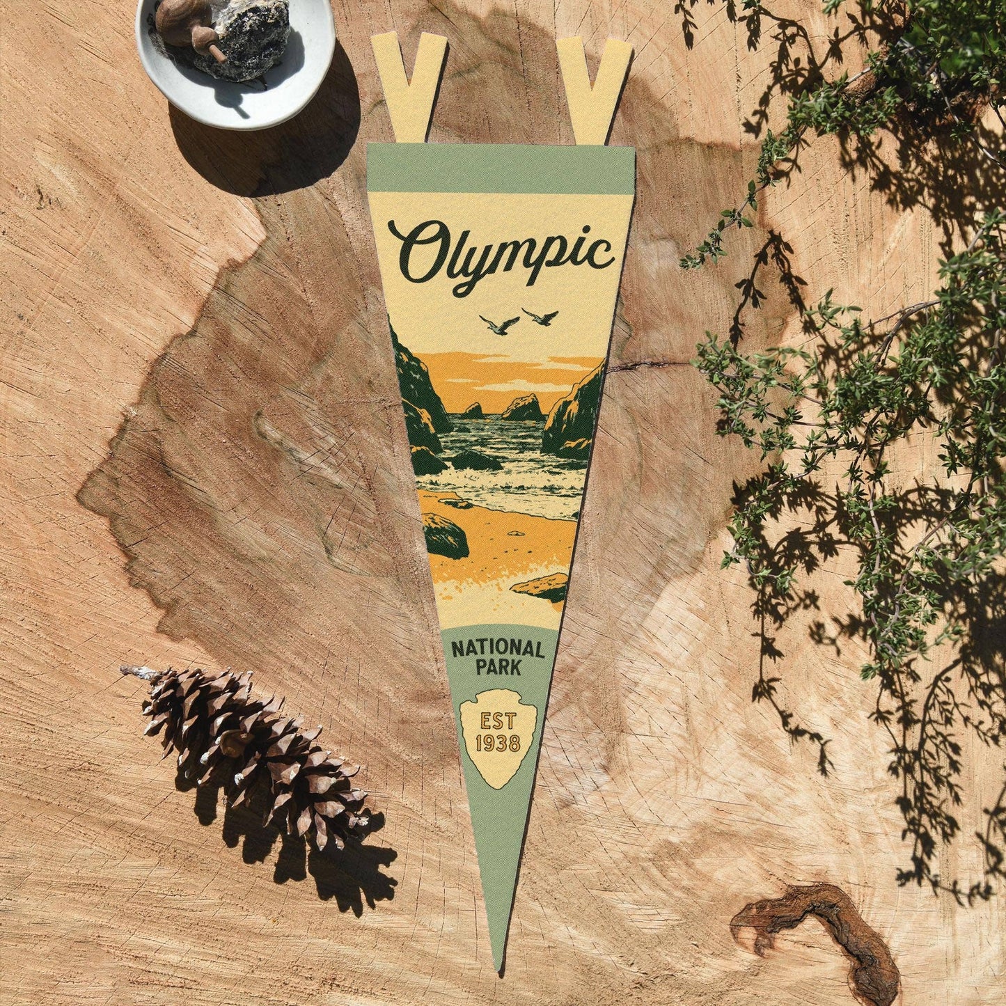 Olympic National Park Washington Felt Pennant