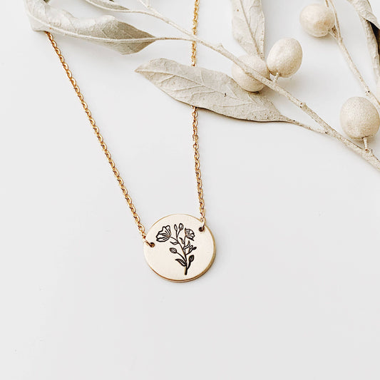 Wild Poppy Necklace