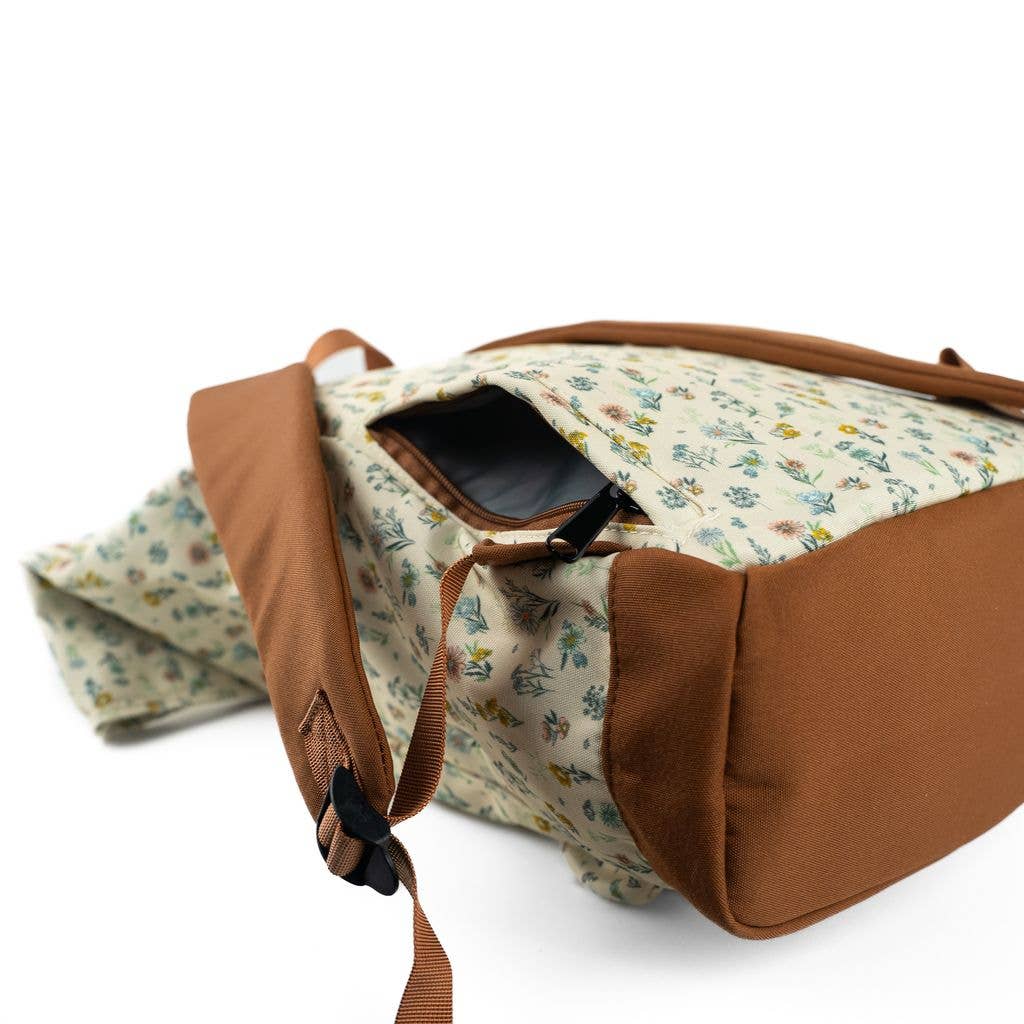 Cream Floral Adventure Backpack