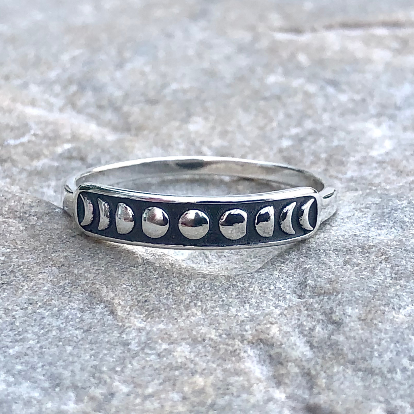 Moon Phases Dark Ring