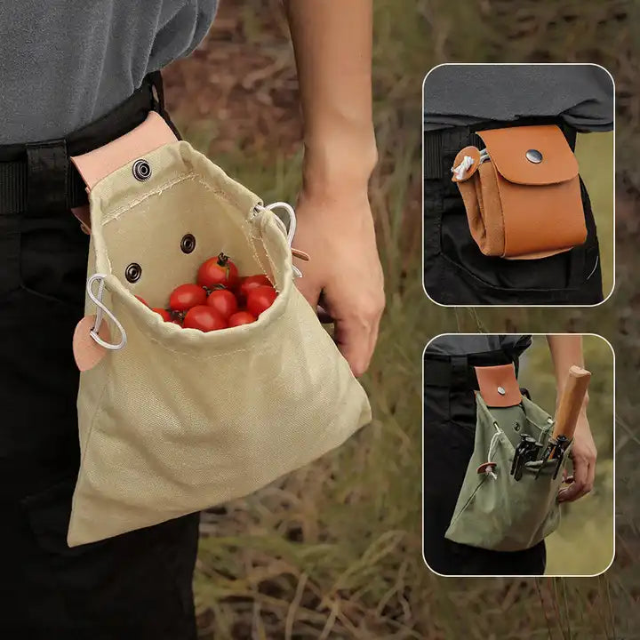 Canvas Foraging Bag Pouch