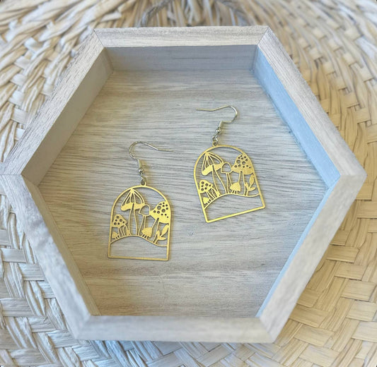 Mushroom Earrings