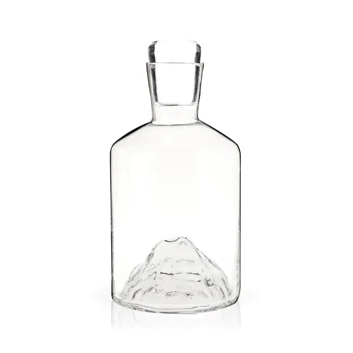 Pacific Northwest Mountain Crystal Liquor Decanter