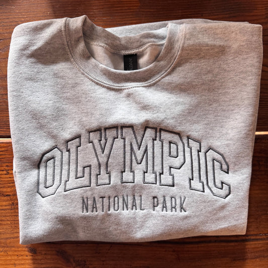 Embroidered Olympic National Park Crewneck