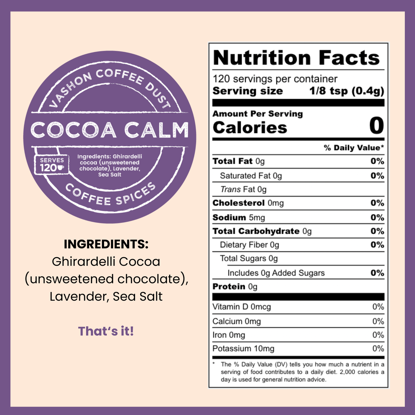 Cocoa Calm Coffee Dust