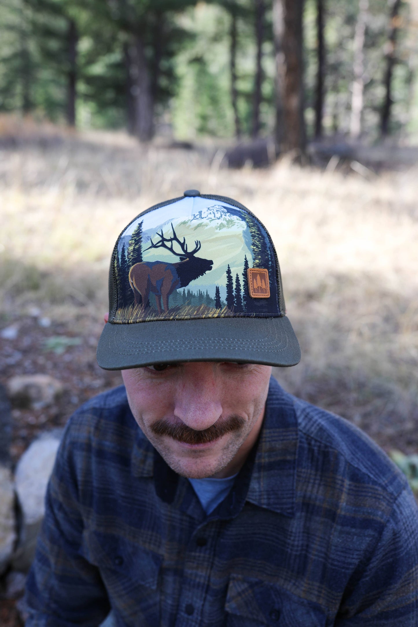 Elk Unisex Trucker - Brown
