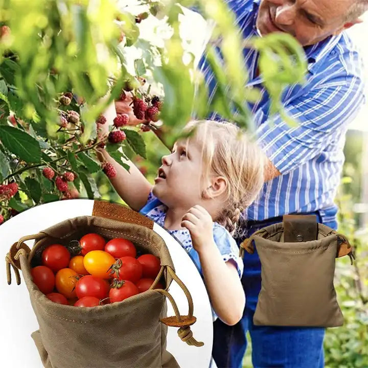 Canvas Foraging Bag Pouch