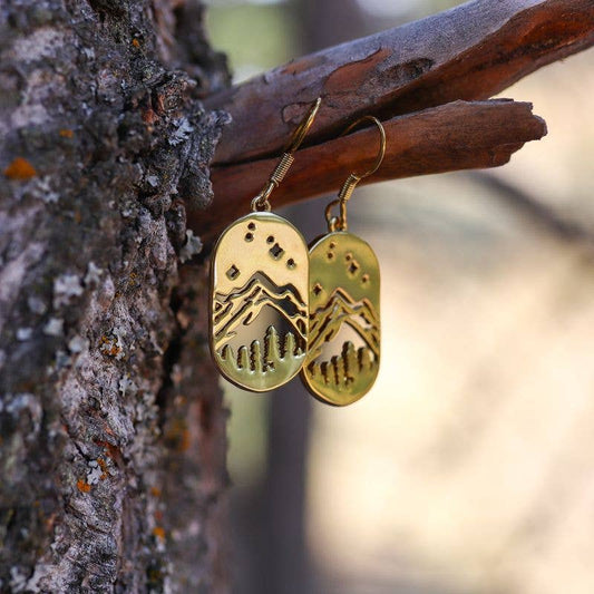 Starry Night Earrings - Gold