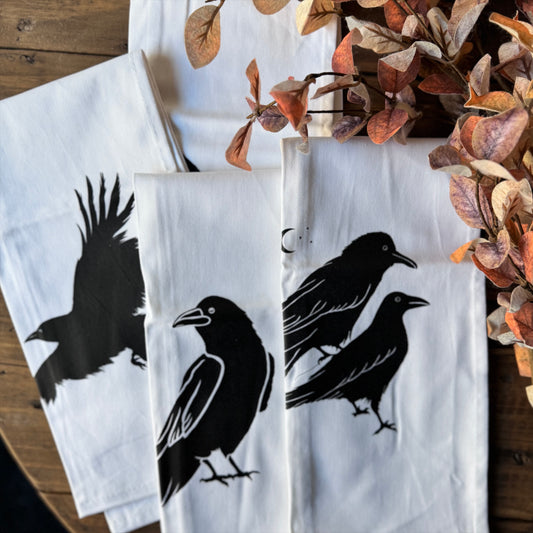 Raven Tea Towel