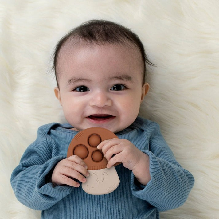 Itzy Pop Mushroom Teether