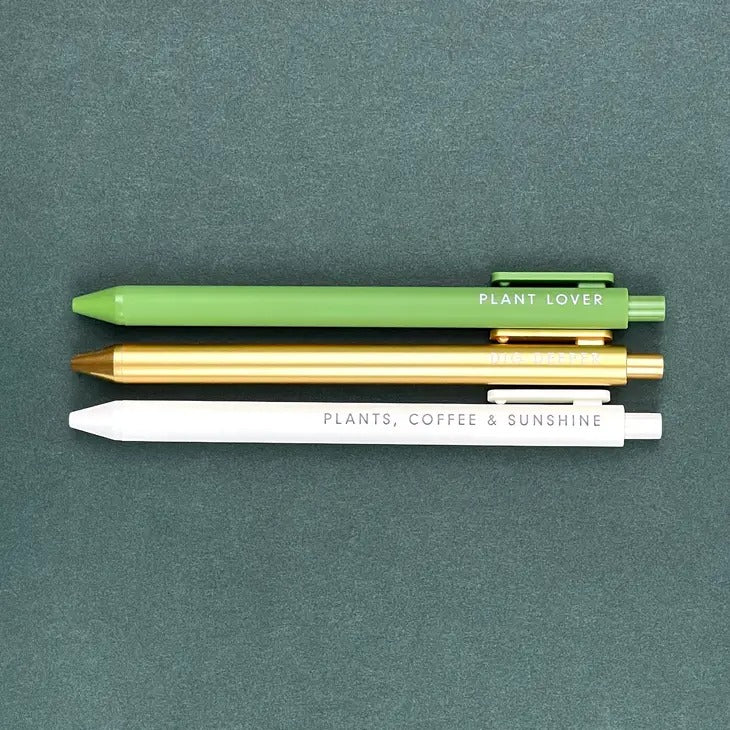 Plant Jotter Gel Pen Set