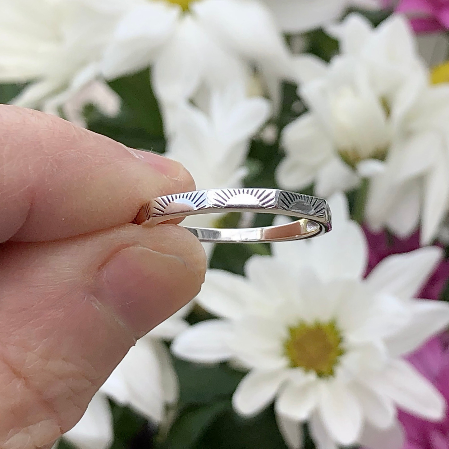 Sunset with Angles Ring