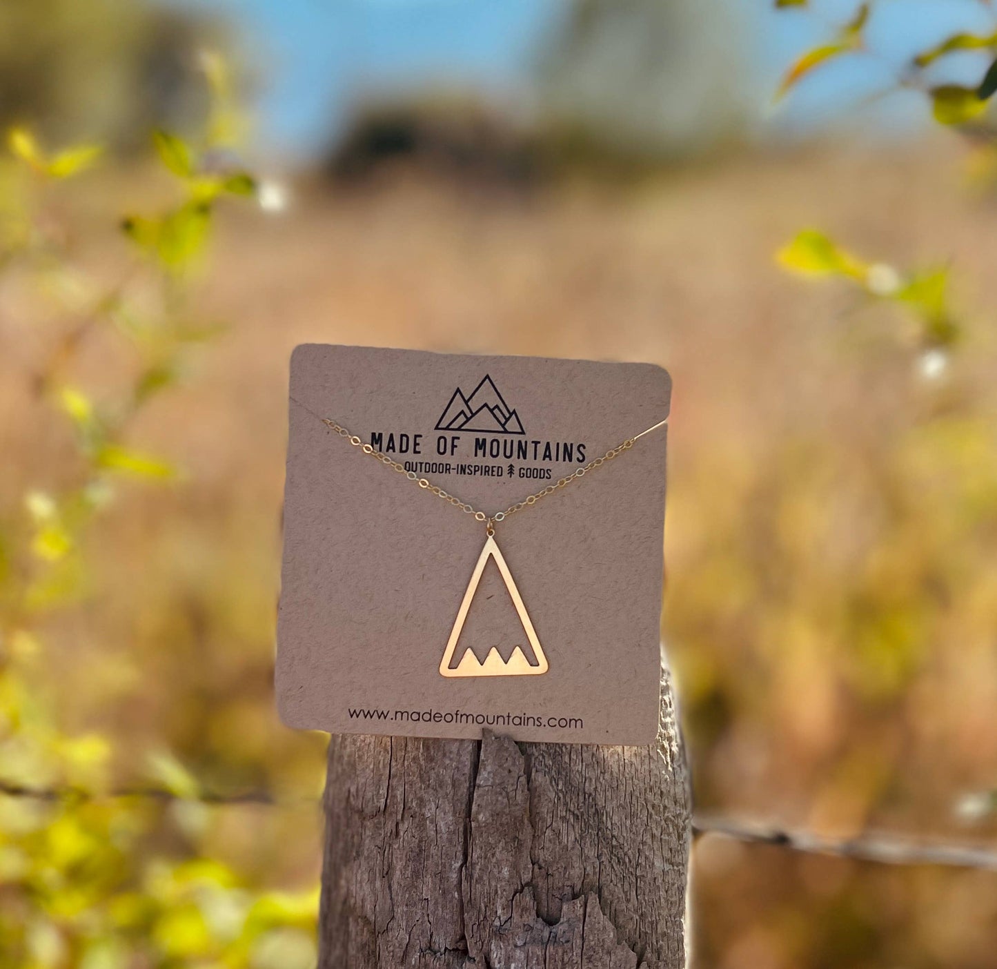 Triple Peak Necklace | Sterling Silver or Gold Filled