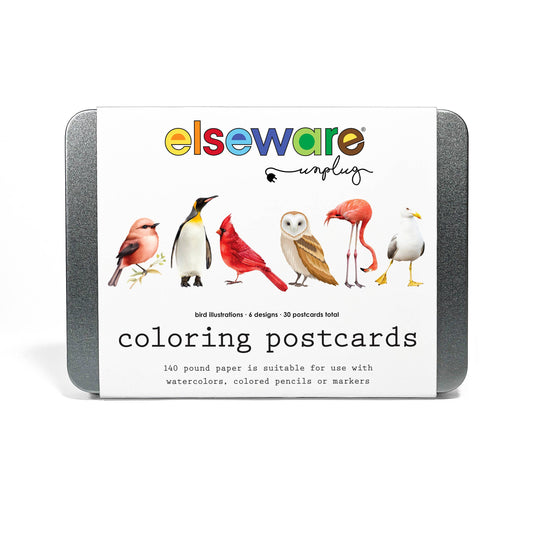 Coloring Postcards Bird Designs
