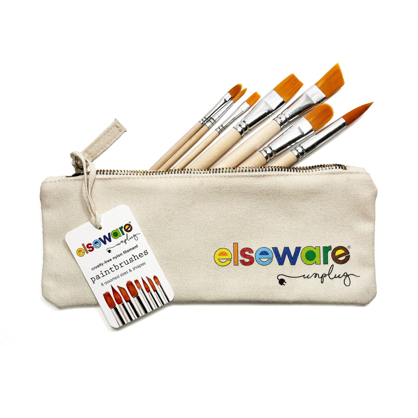 Paintbrush Set - Nylon Filament in Canvas Bag