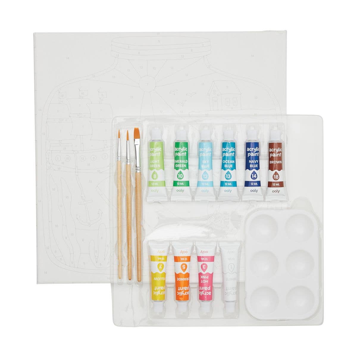 Paint By Number Kit Tiny Treasures