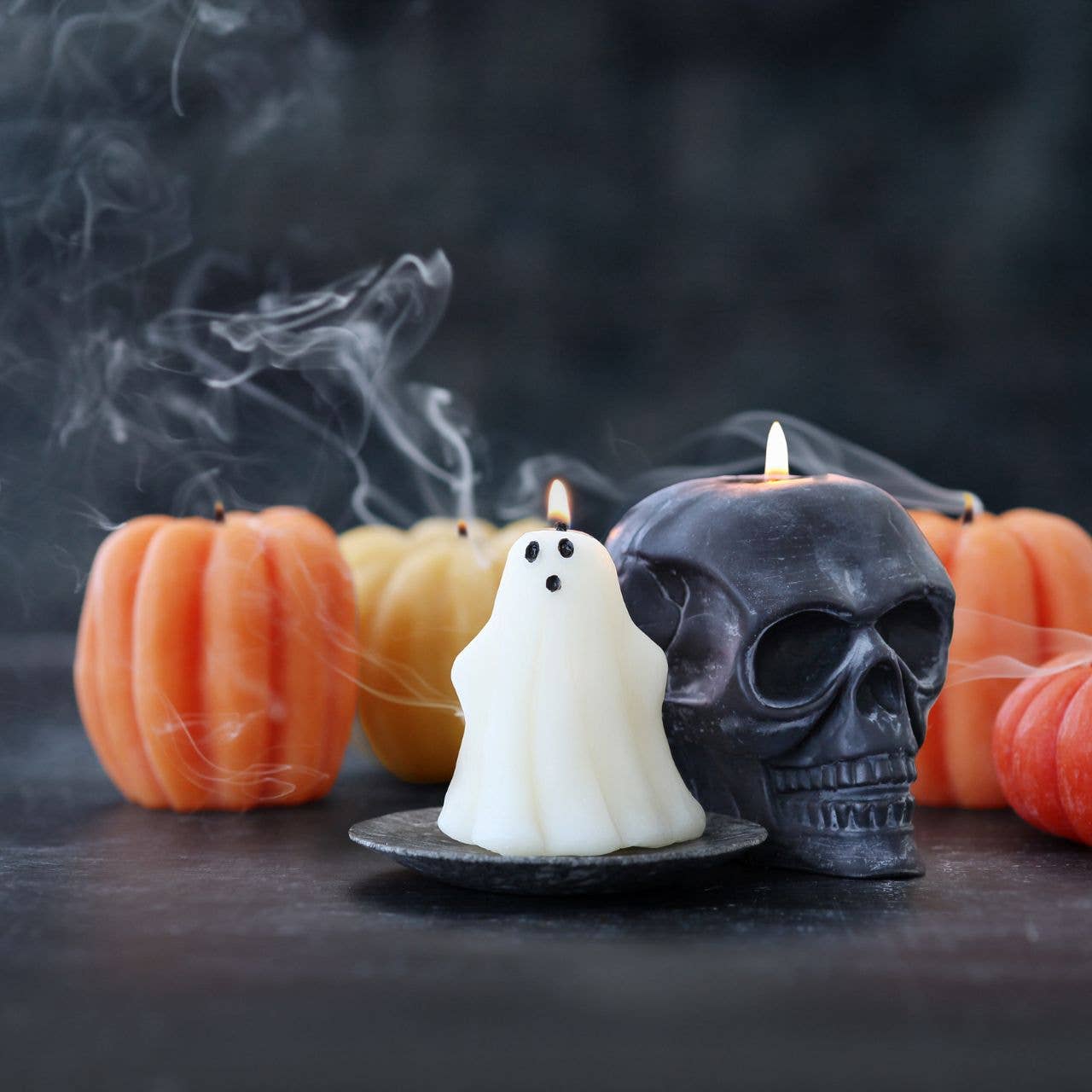 Ghost Beeswax Candle