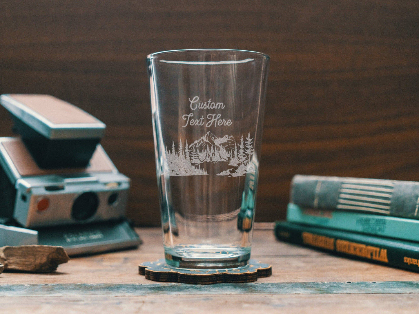 Olympic National Park Engraved Drinking Glass