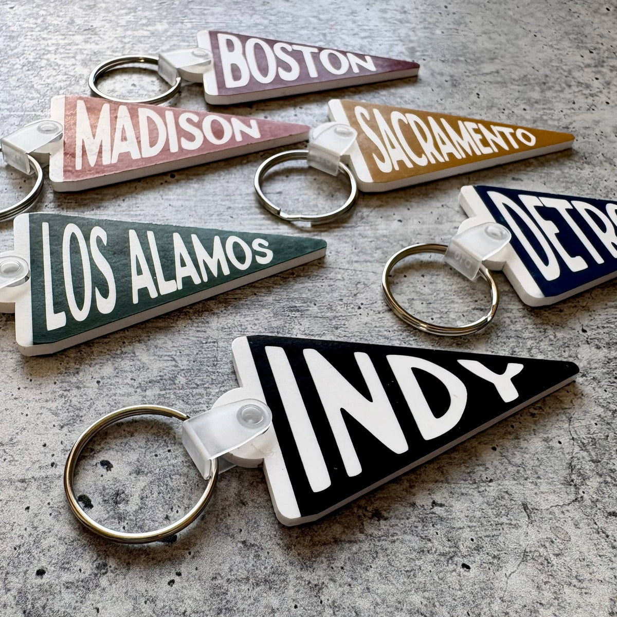 Custom Acrylic Pennant Keychain