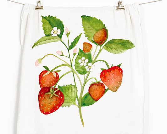 Strawberries Tea Towel