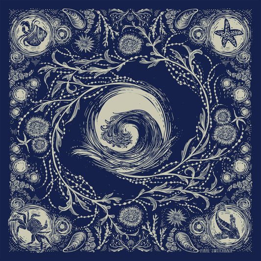Tide Pool Cotton Bandana - Two Colors