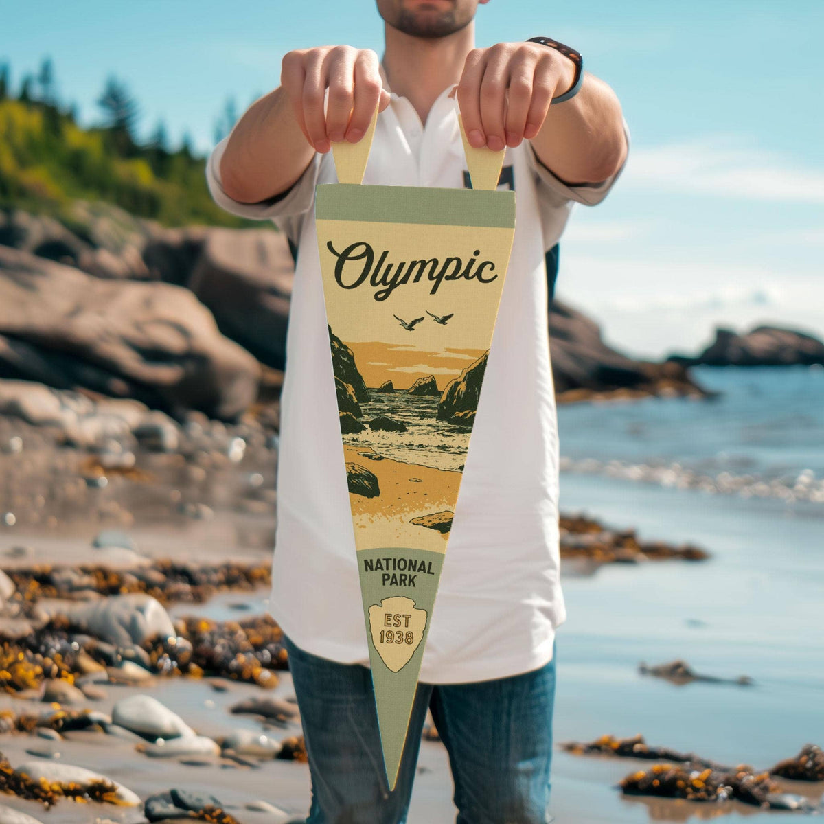 Olympic National Park Washington Felt Pennant